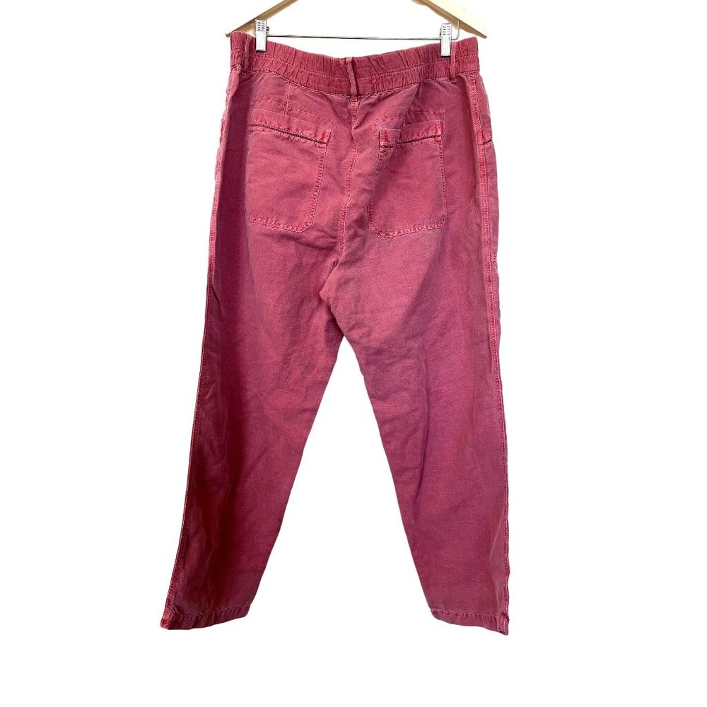 Sundance Button-Front Ankle Pants in Dusty Rose - Picture 7 of 10